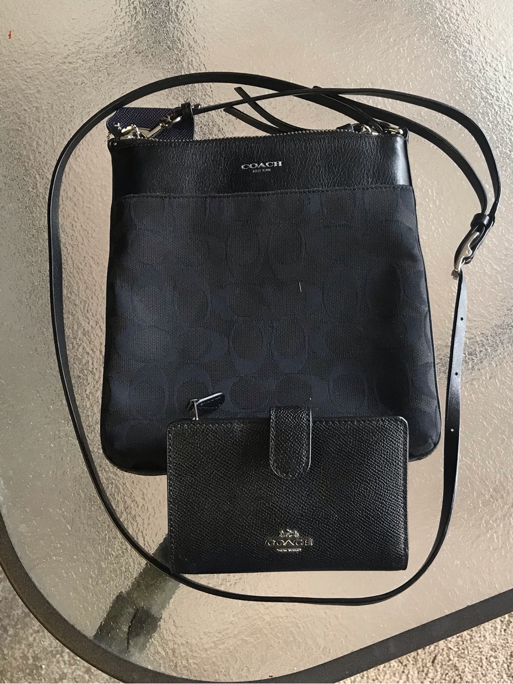 Coach crossbody and coach bifold wallet bundle